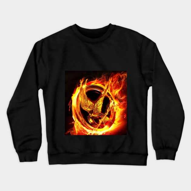 Mockingjay Crewneck Sweatshirt by JesusFreak24